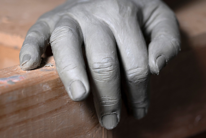 clay hand
